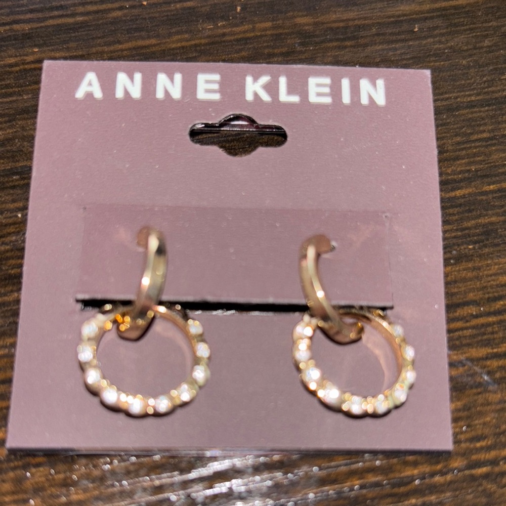 Anne Klein Gold and Silver Accent Hoop Earrings